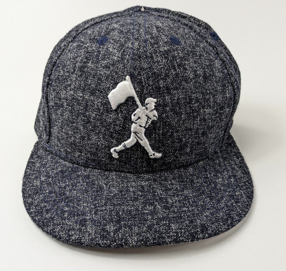 Mens Baseballism Baseball Cap Dad Hat Premium Wool POOR Speckled Gray Snapback